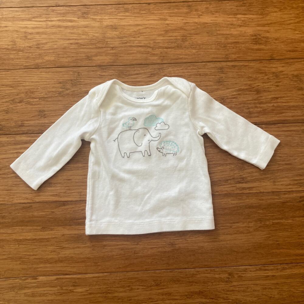 Carter’s Baby Elephant Top, Size 3 Months